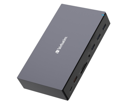 Akcesoria VERBATIM USB-C Pro 3xHDMI 2xDP RJ45 5xUSB 2xUSB-C SD microSD DC audio 32172